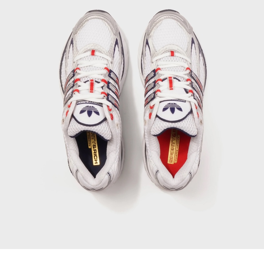 Adidas Women's White and Silver Sneakers - Picture 3 of 11